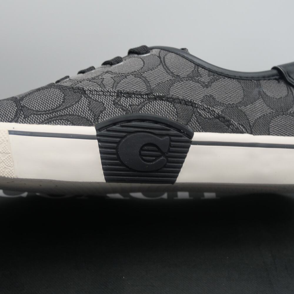 NEW Coach Women's 8.5 Citysole Skate Sneakers Shoes Charcoal Black Leather - Picture 4 of 14